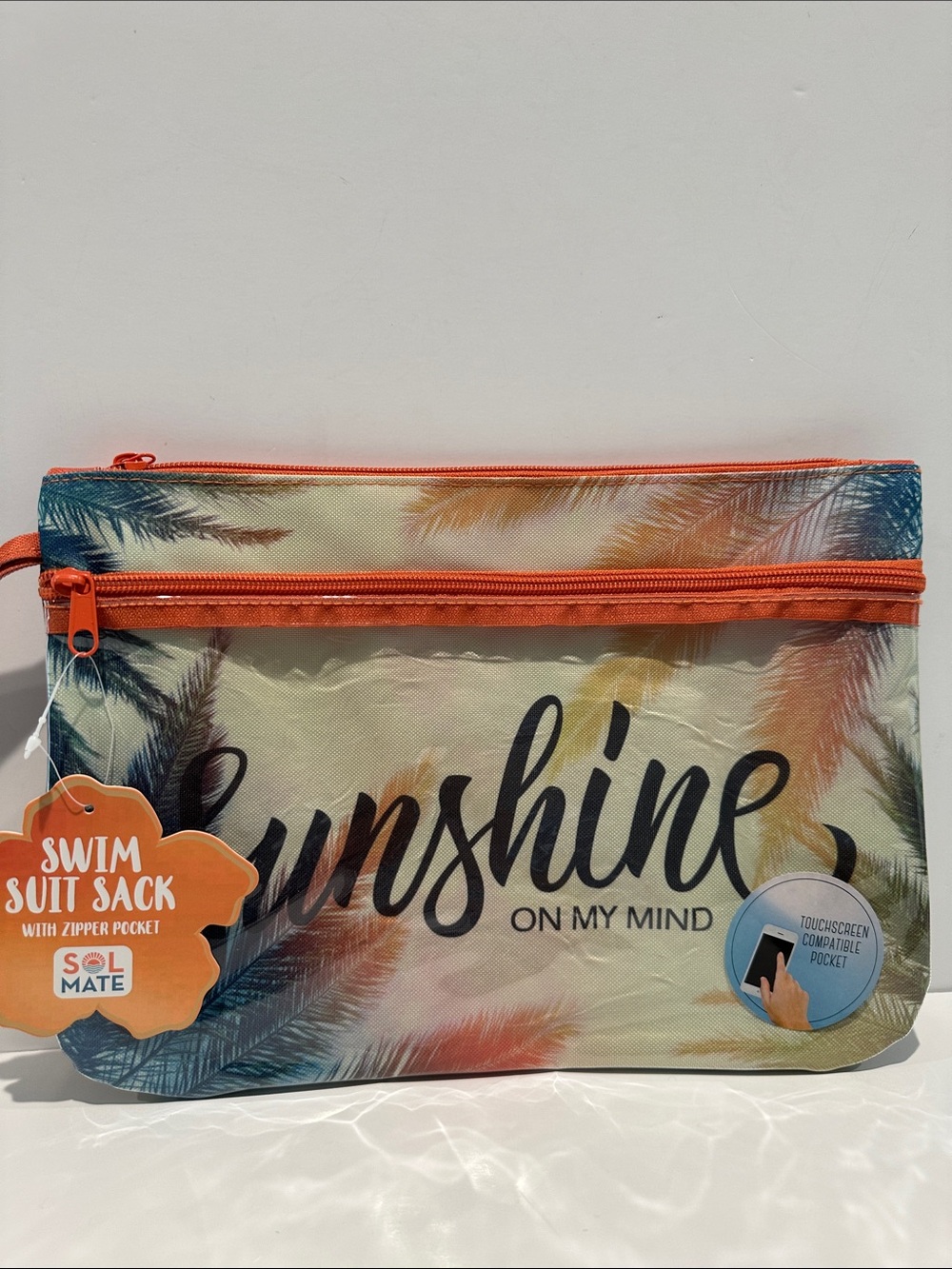 NWT Swim Suit Sack with Zipper pocket. Great for carrying phones etc.